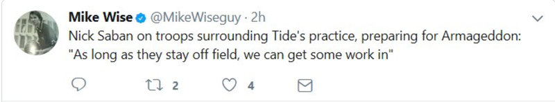 Illustration for article titled ESPN's Mike Wise Tweets Nick Saban Quotes, Later Announces They're Sarcastic And Deletes